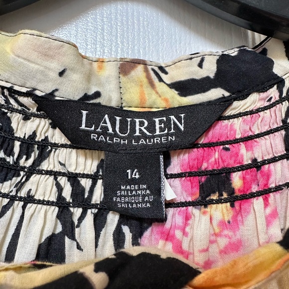 Ralph Lauren Black Label Floral Long Sleeve Sundress - Picture 4 of 6